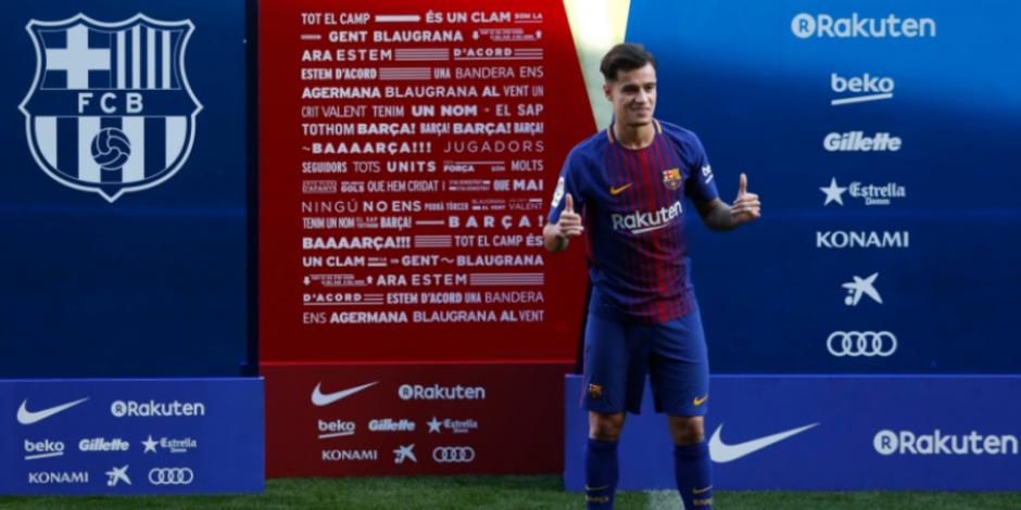 Tras larga negociación, Coutinho ya viste los colores del Barsa