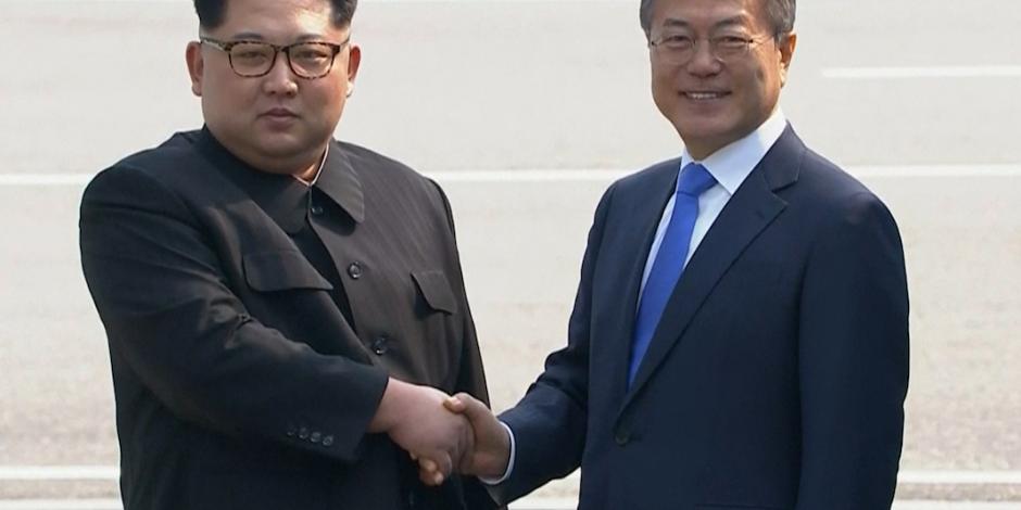 Histórico: Se reúnen presidentes de Corea del Norte y del Sur