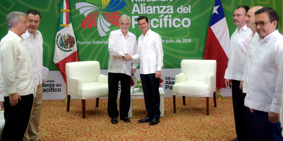 EPN y Piñera buscan intensificar comercio México-Chile