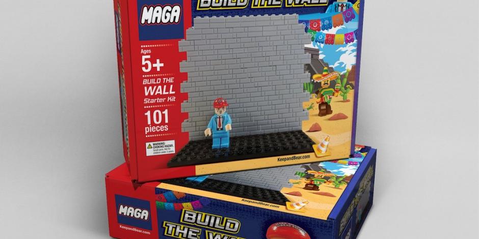 Lanzan en EU juguete para que niños construyan muro fronterizo