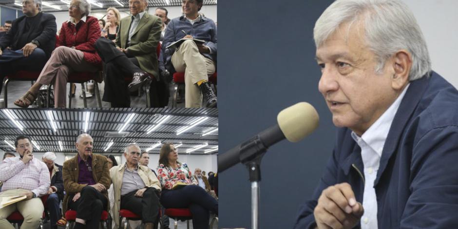López Obrador y su equipo abordan licitaciones de obras y reformas