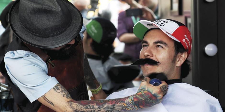 El gran circo ya está en México: el Checo se hace la barba, Hamilton tira rostro...