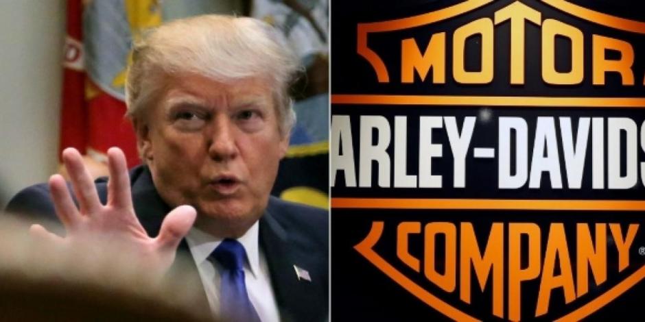 Amenaza Trump con "impuestos como nunca antes" a Harley-Davidson