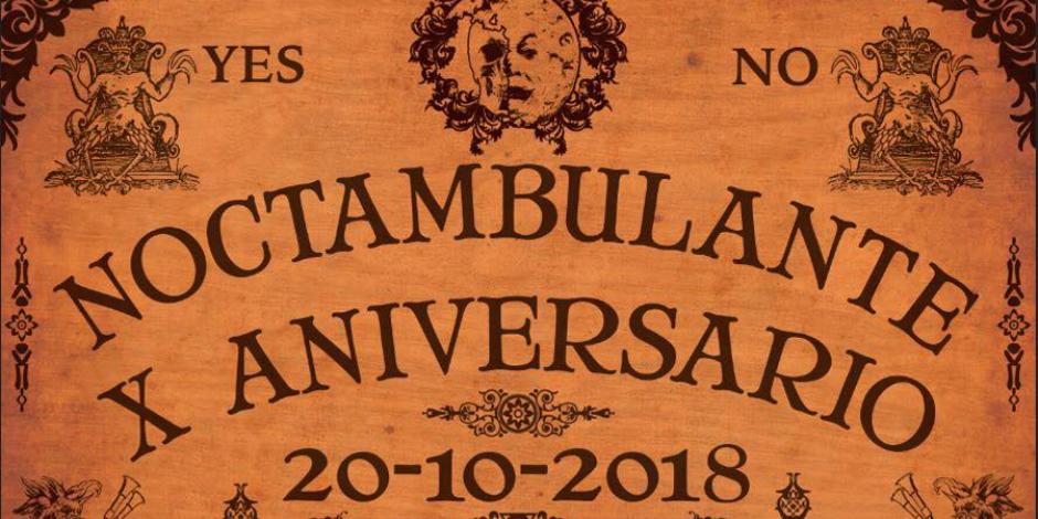 Noctambulante celebra su X aniversario con campamento de horror
