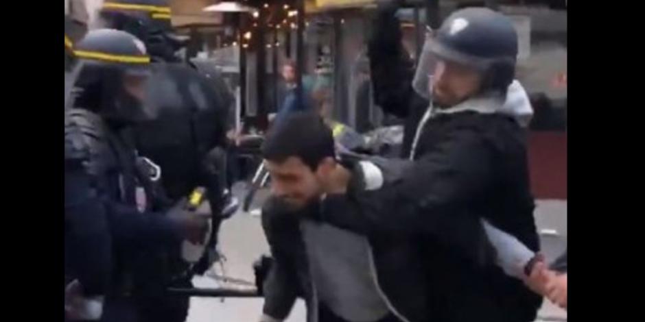 VIDEO: Despiden por agresiones a guardaespaldas de presidente Macron