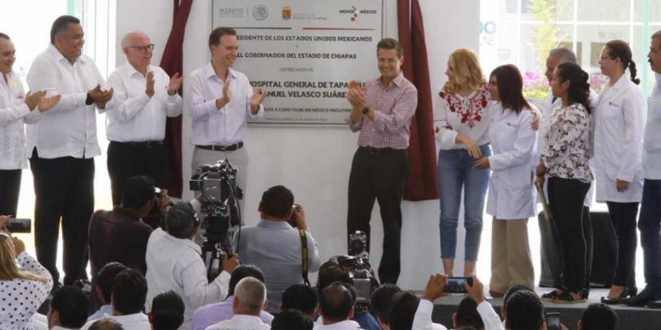 EPN y Manuel Velasco inauguran el Hospital General de Tapachula en Chiapas