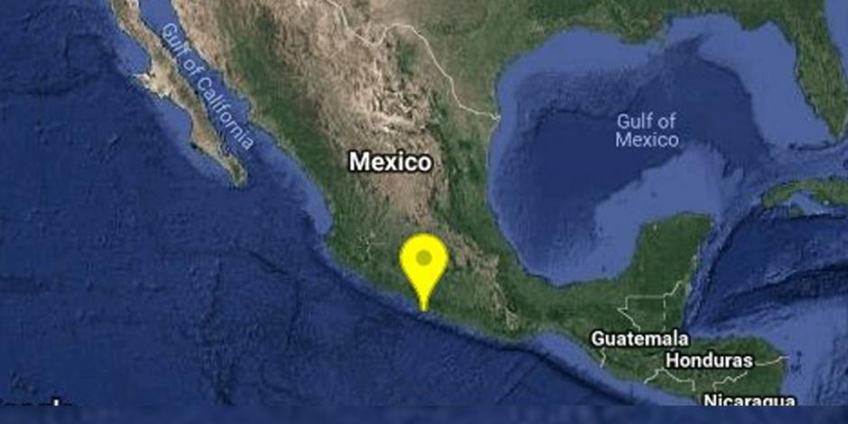 Reportan sismo magnitud 5.2 en Técpan en Guerrero