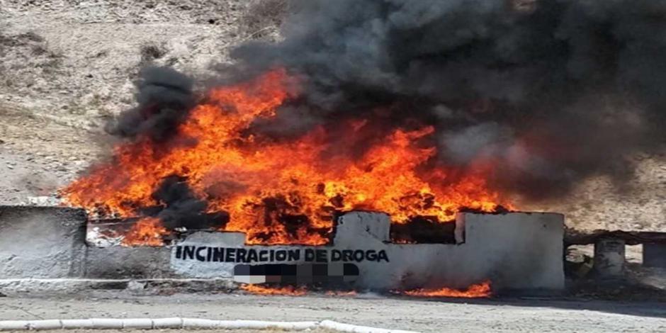 PGR incinera en Baja California 6 toneladas de cocaína, mariguana...