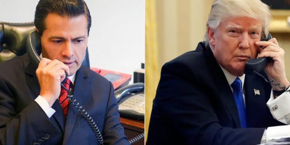 EPN y Trump sostienen conversación telefónica sobre seguridad