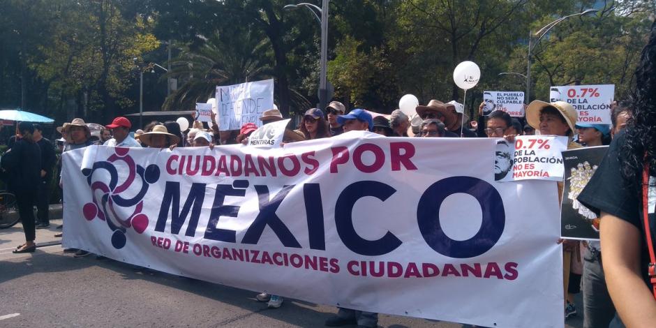 FOTOS: Así fue la marcha a favor del NAIM de Texcoco