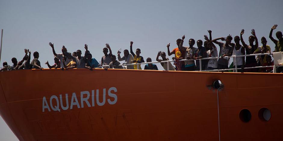 VIDEO: Ofrece Francia dar asilo a migrantes del barco “Aquarius”