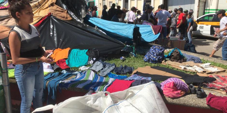 VIDEOS: Migrantes paran hoy en Huixtla; reanudan viaje a EU mañana