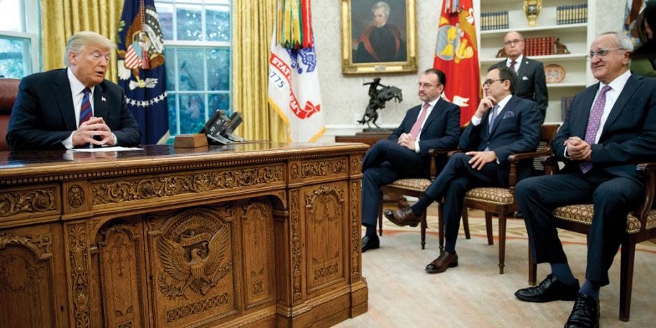 EPN y Trump anuncian TLC bilateral; esperan a Canadá