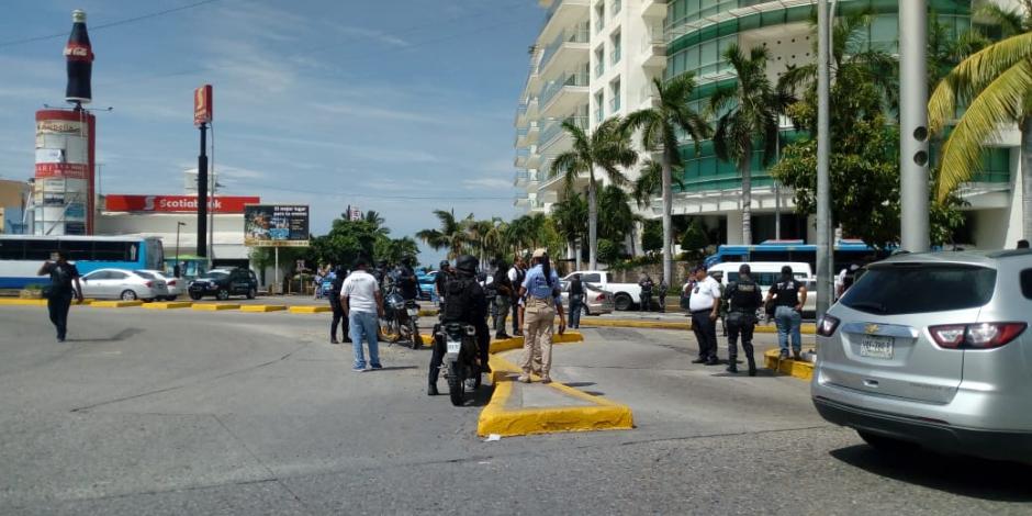 Negocian cuerpos de seguridad para evitar bloqueo en Acapulco