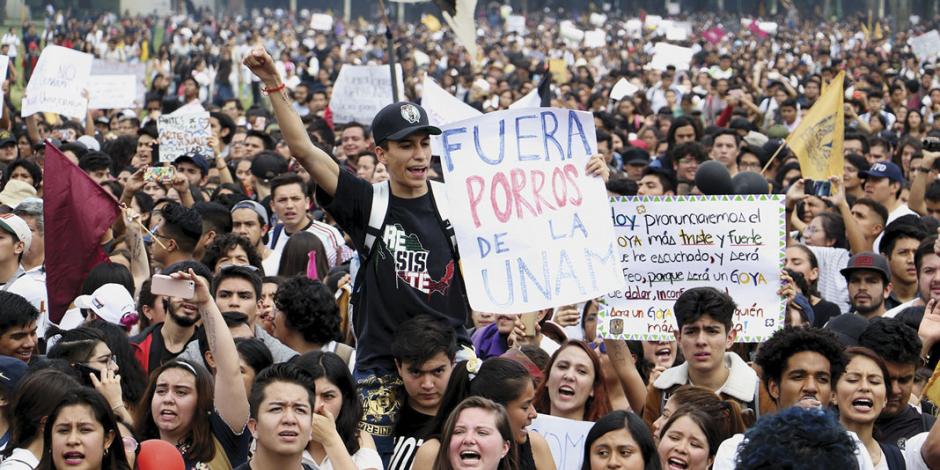Amieva: cometen porros en UNAM violencia física y sexual, extorsión…