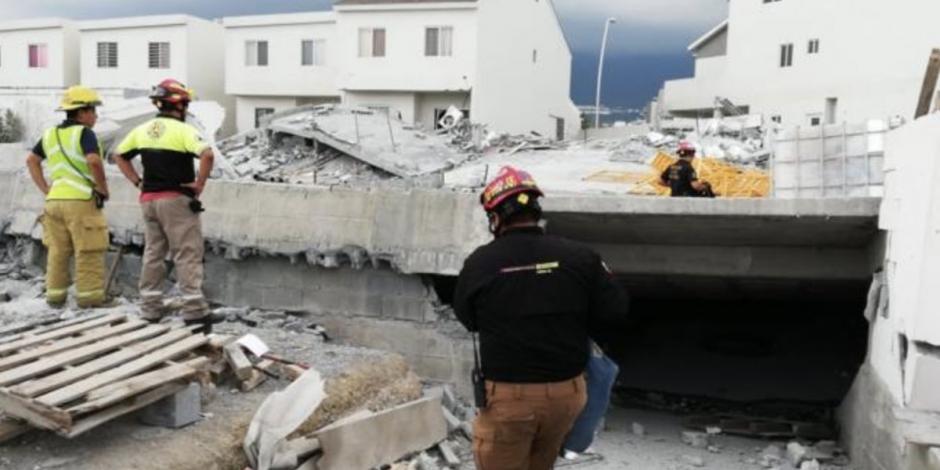 VIDEO: Derrumbe de edificio en Monterrey deja 3 muertos