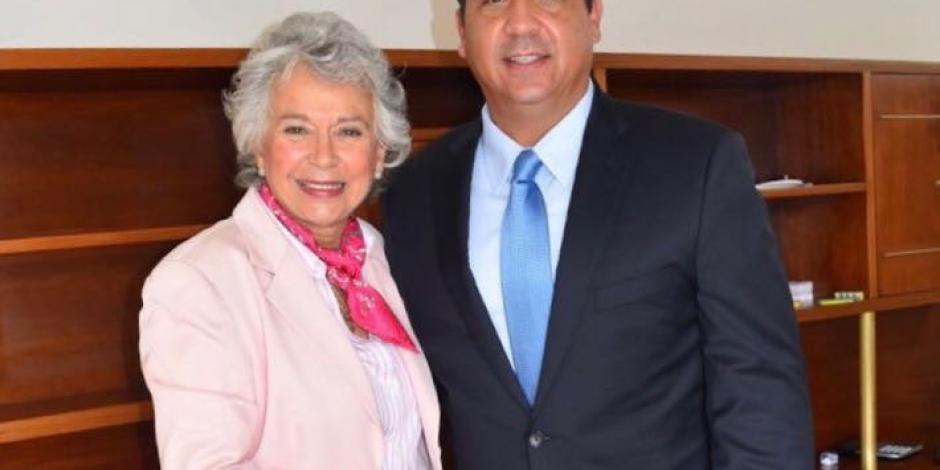Sostiene gobernador de Tamaulipas reunión de trabajo con próxima titular de Segob