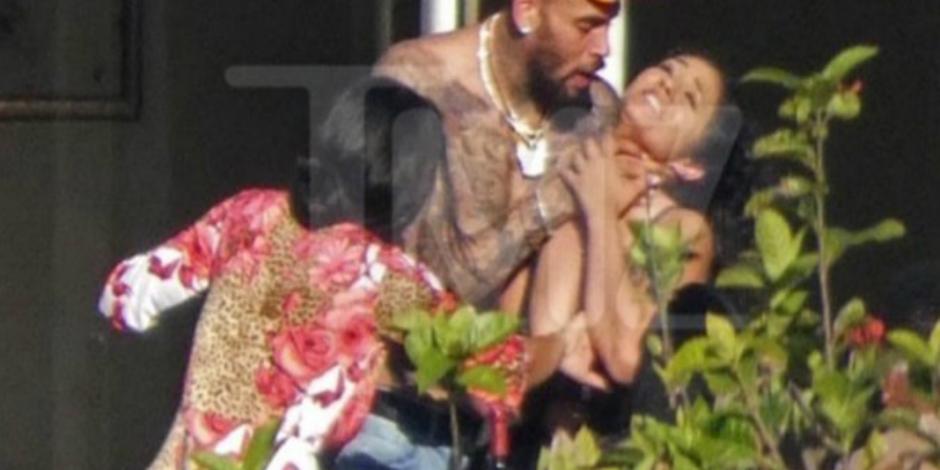 Captan al rapero Chris Brown ahorcando a una mujer