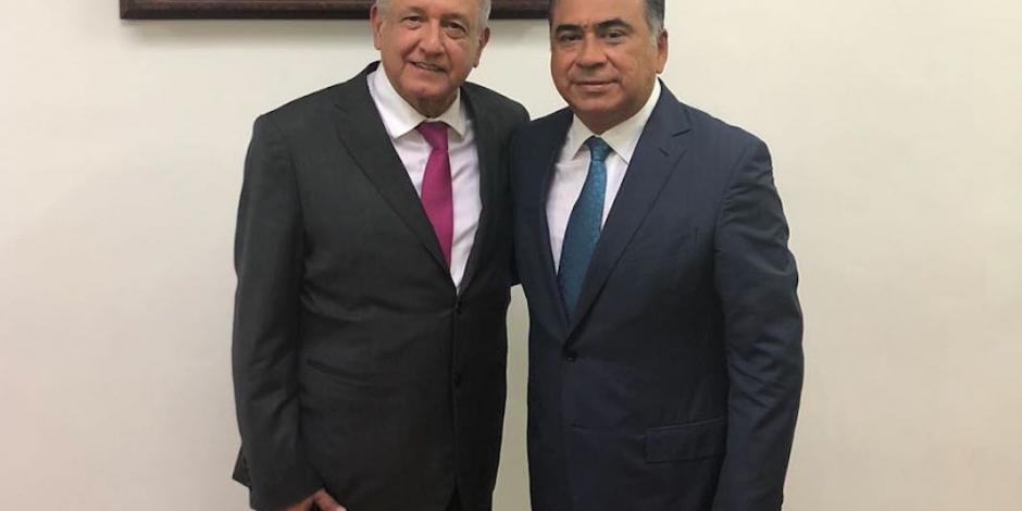 Se reúne Héctor Astudillo con Andrés Manuel López Obrador