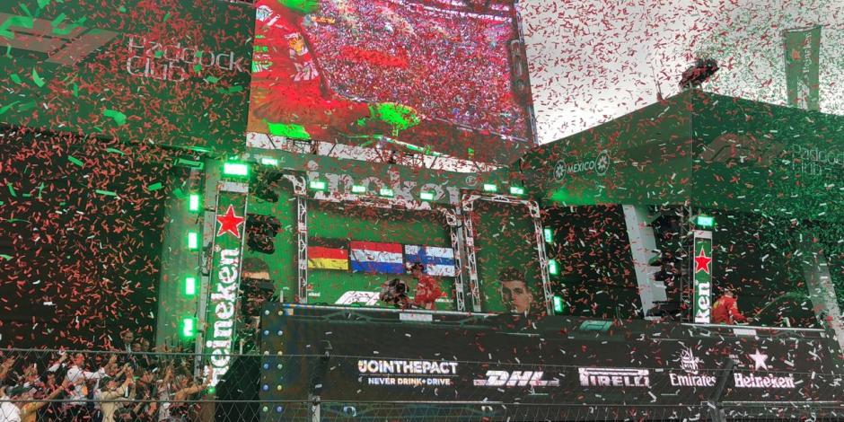 Gana Verstappen Gran Premio de México; Hamilton, pentacampeón de F1