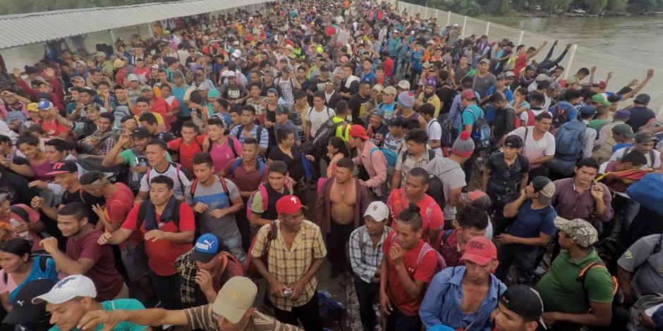 Suman 640 solicitudes de refugio de migrantes hondureños en Chiapas