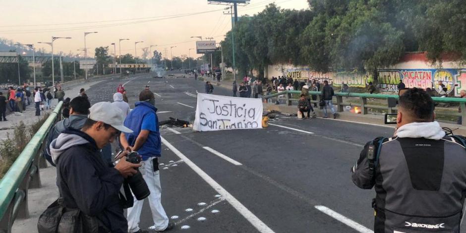 Investigan a policías que originaron megabloqueo en la México-Pachuca