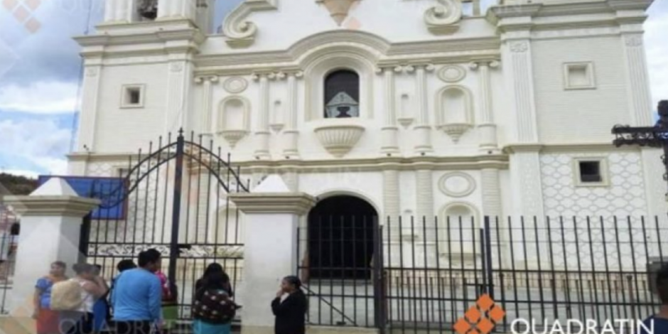 Cierra iglesia de Juquila por daños en campanario tras sismo
