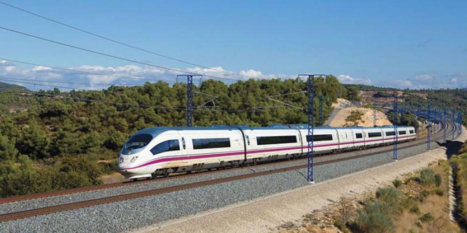 Aspecto del prototipo del tren México-Querétaro