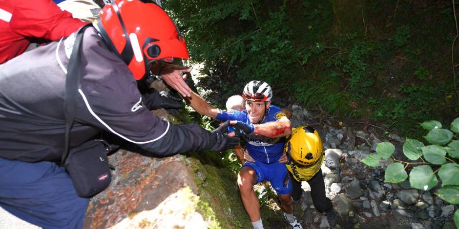 Observa la espectacular caída del ciclista Philippe Gilbert en el Tour de Francia