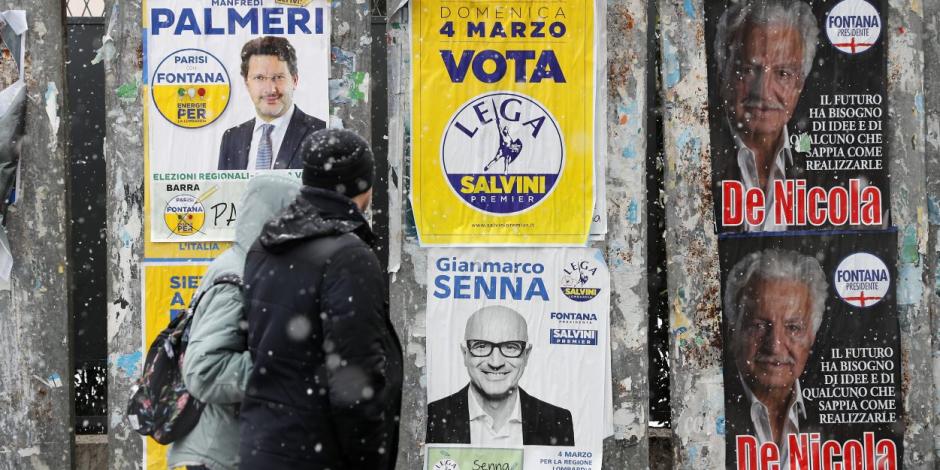 Aun sin conseguir mayoría, el populismo avanza en Italia