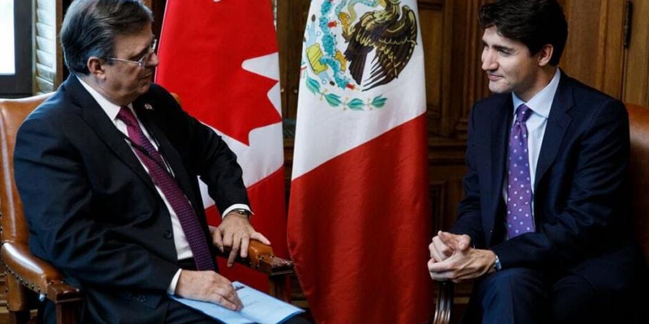 Trudeau con la mejor disposición para trabajar con AMLO, afirma Ebrard