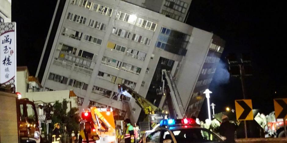 Terremoto en Taiwán deja 2 muertos y más de 200 heridos
