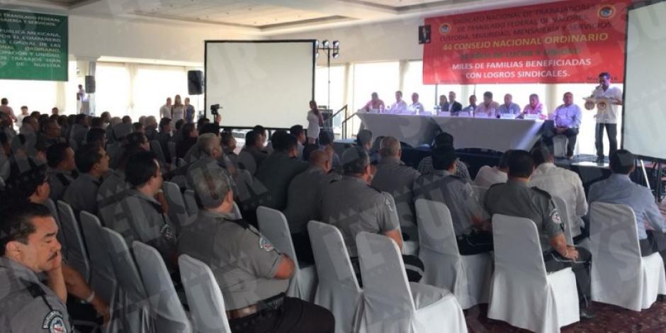 Sindicato de Trabajadores de Traslado de Valores realiza asamblea en Acapulco