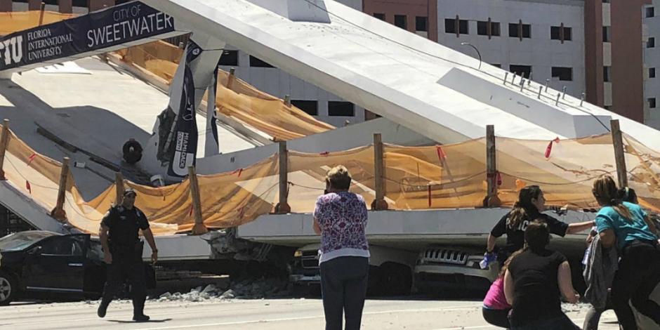 Ingeniero alertó sobre grietas en puente de Miami dos días antes del colapso