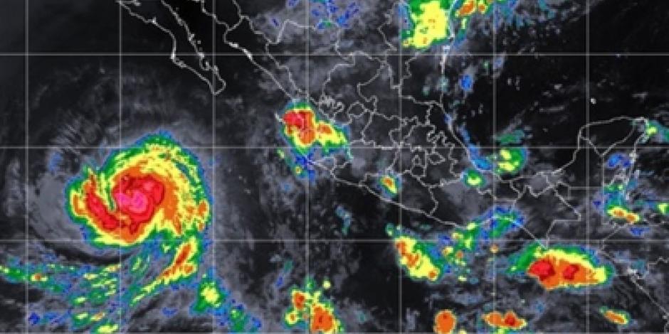 Huracán Rosa intensificará su fuerza este jueves, prevé Meteorológico