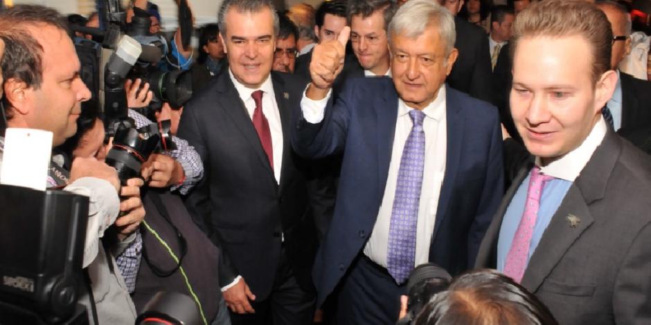 López Obrador arriba a reunión con líderes de la Concamin