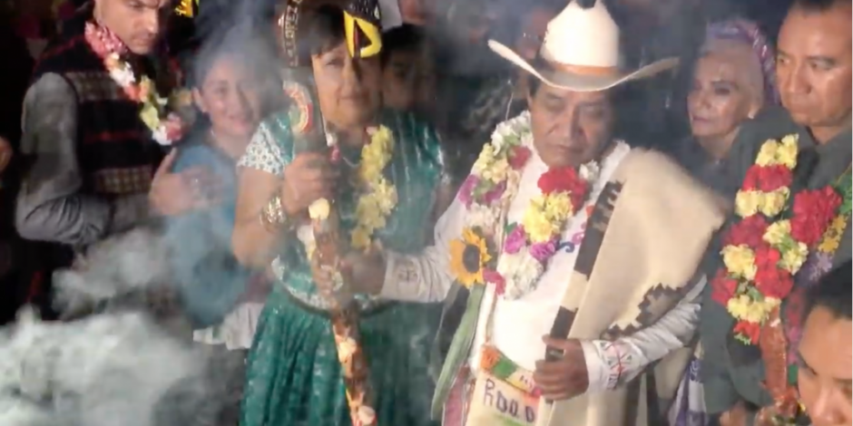 VIDEO: Bendecido el Bastón de Mando que indígenas darán a Obrador