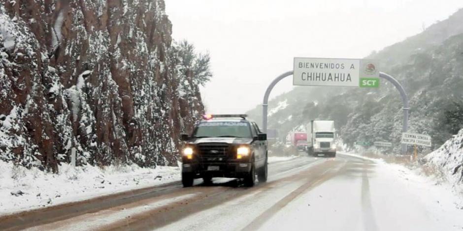 Alertan de nevadas en 7 estados del país