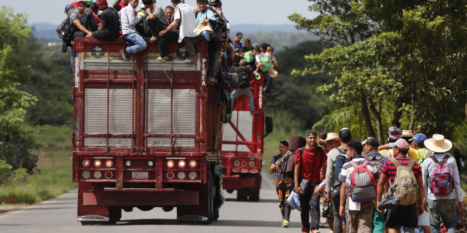 Migrantes no se detienen, van firmes hacia la Ciudad de México