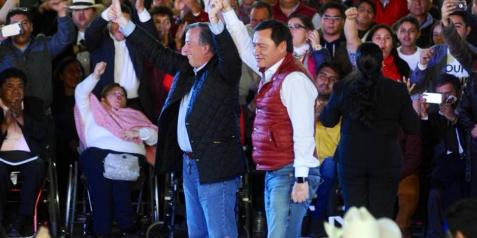 En Hidalgo Osorio refrenda apoyo a Meade; precandidato se compromete a erradicar pobreza