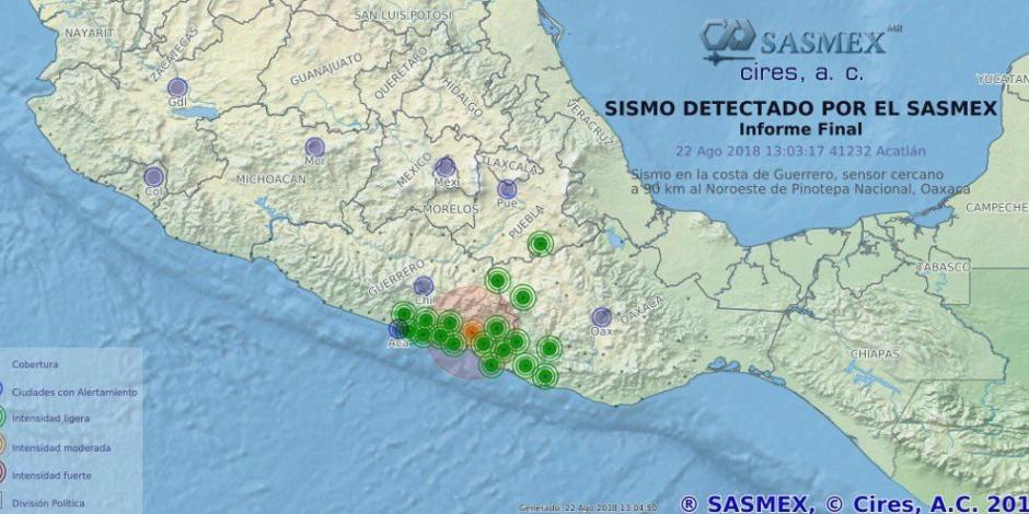 Sismo de 5.3 grados se registra en Guerrero; se siente en zonas de CDMX