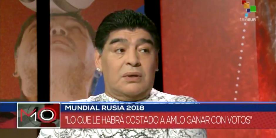 “López Obrador por fin ganó las elecciones en México", celebra Maradona