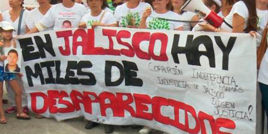 Reportan 3 mil desapariciones y homicidios dolosos en Jalisco en 5 años