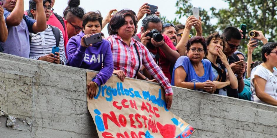 FOTOS: Padres solidarios marcharon con sus hijos en la UNAM