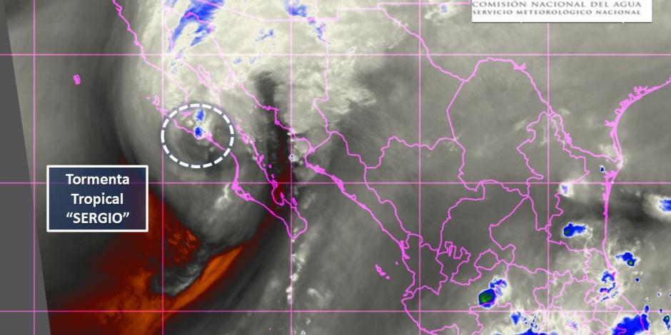 Tormenta tropical "Sergio" toca tierra en Baja California Sur