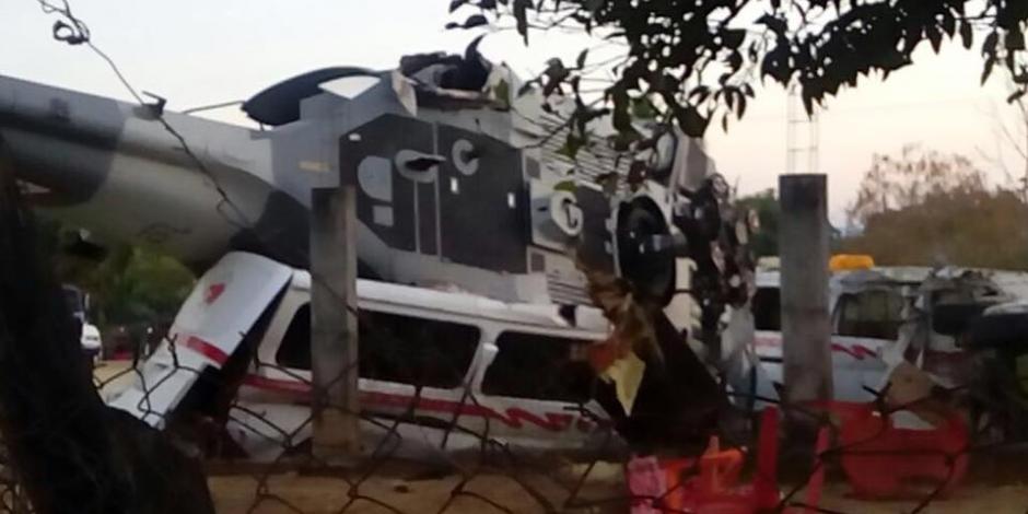 Autoridades de Jamiltepec desconocían plan de aterrizaje de helicóptero de Sedena
