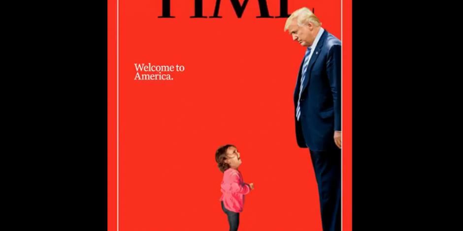 Trump y su política migratoria, portada de la revista TIME