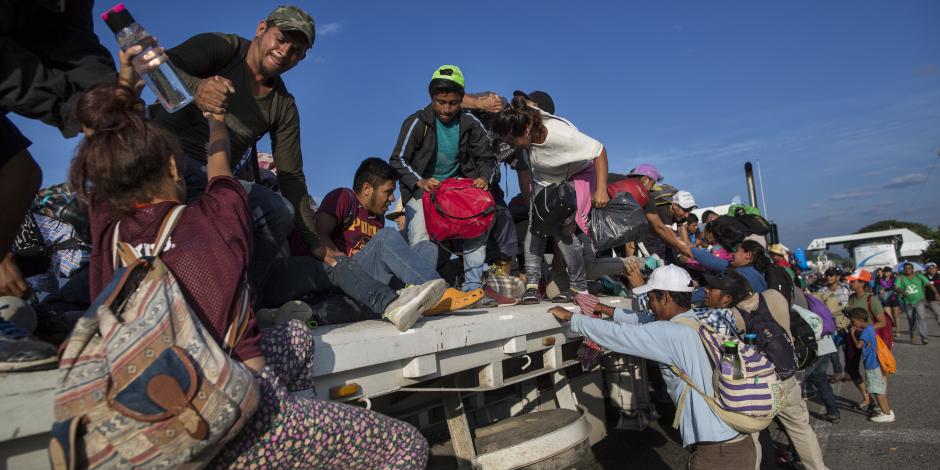 Caravana Migrante sale de Niltepec y se dirige a Juchitán, en Oaxaca