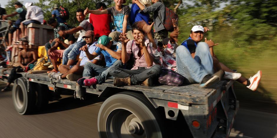 Llega segunda caravana de migrantes a Oaxaca