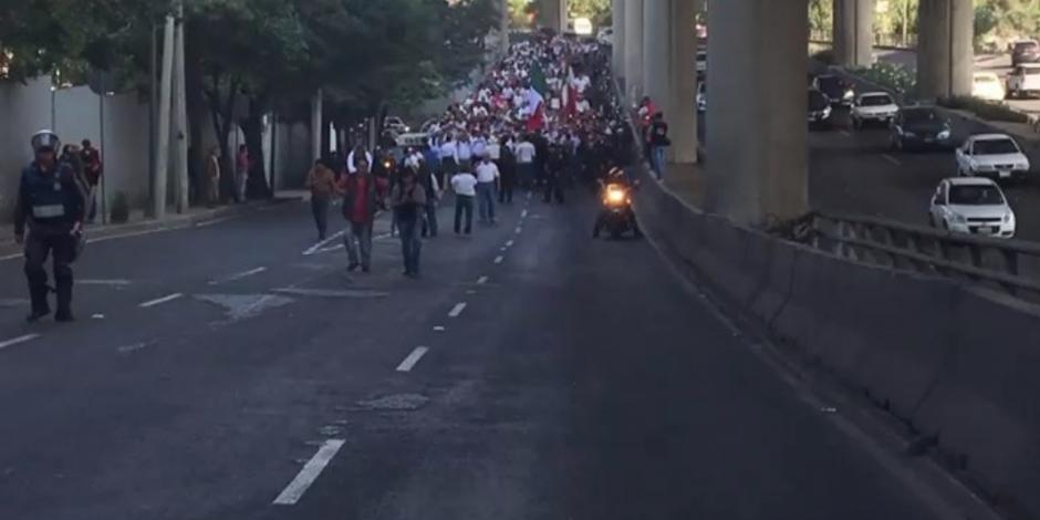 VIDEOS: Transportistas inconformes del Edomex marchan en la CDMX